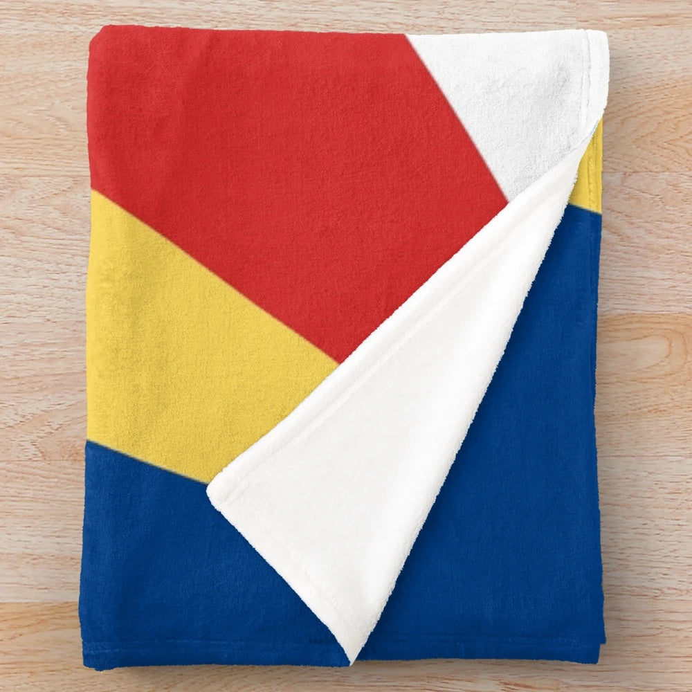 Seychelles flag plush blanket
