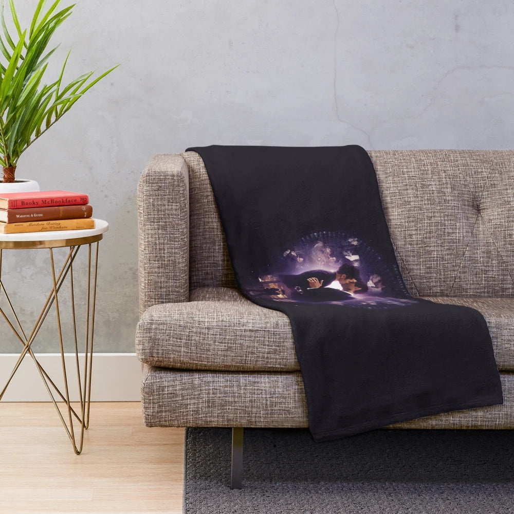 Soft and snuggly plush blanket featuring the Shadowhunters characters Alec Lightwood and Magnus Bane (Malec)