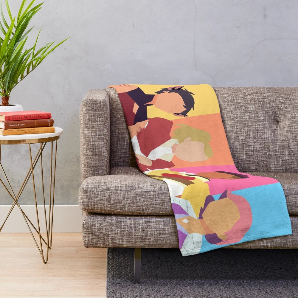 Soft and cuddly plush blanket featuring the Best Friend Squad from She-Ra and the Princesses of Power