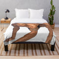Soft, plush blanket featuring Shemar Moore, star of the TV show Criminal Minds