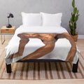 Shemar Moore themed plush blanket with soft, cozy design