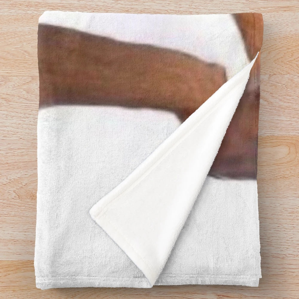 Shemar Moore themed plush blanket with soft, cozy design