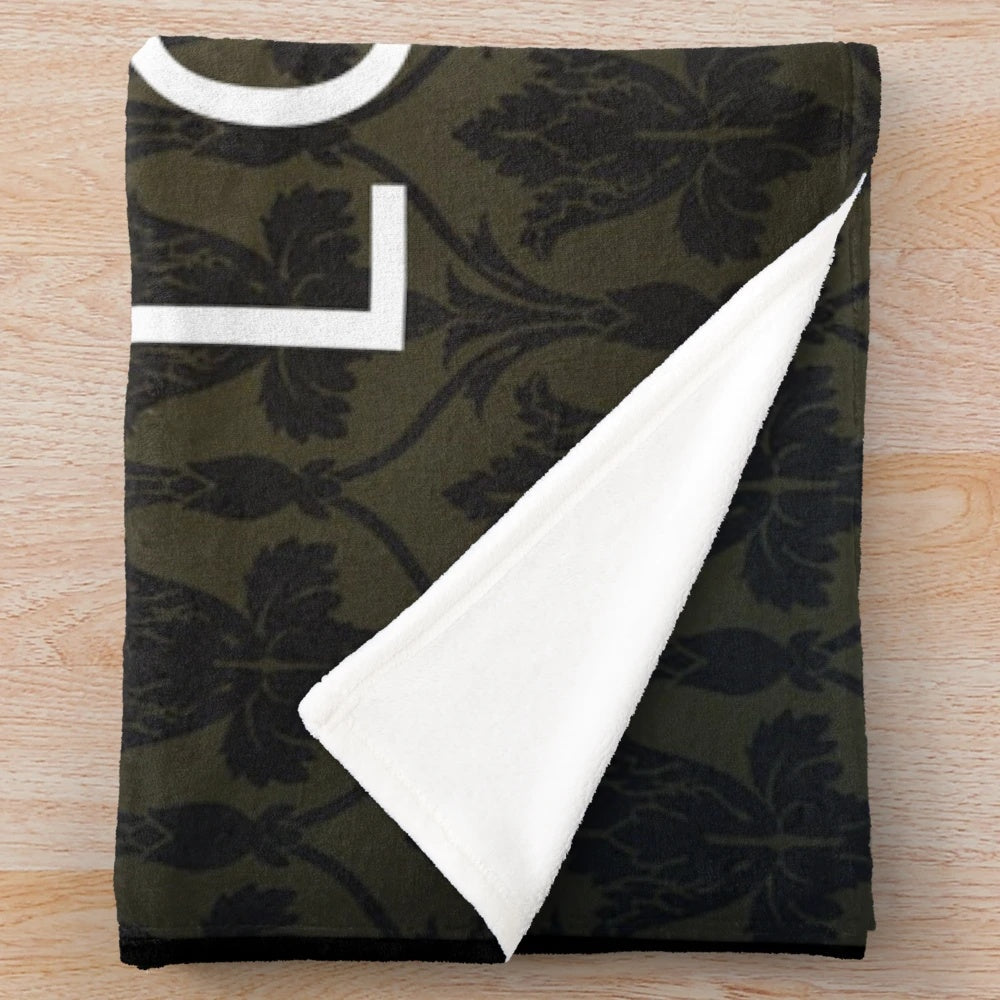 Sherlock-inspired plush blanket