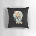 Soft, plush pillow featuring a Shiba Inu dog in a traditional Japanese ukiyo-e style woodblock print design.