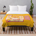 Shiba Inu plush blanket with kawaii anime-inspired design