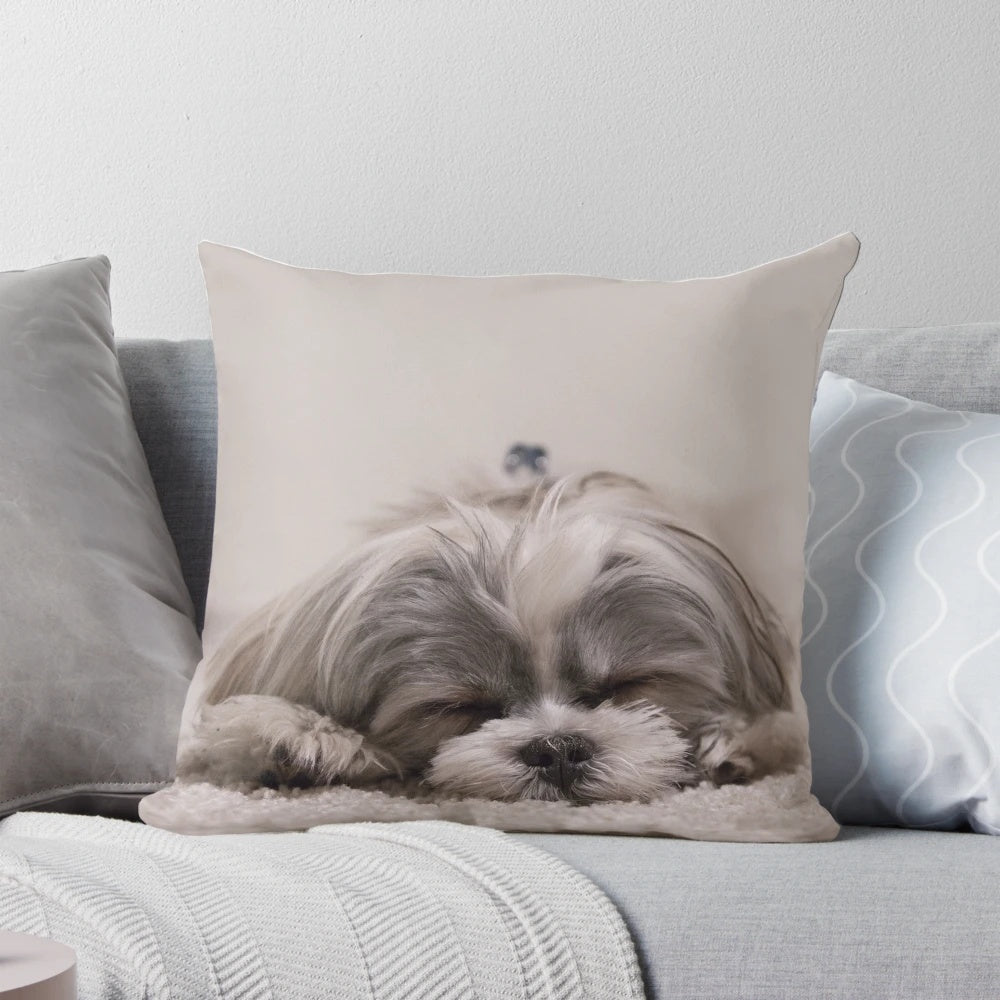 Soft and plush shih tzu sleeping pillow for dogs