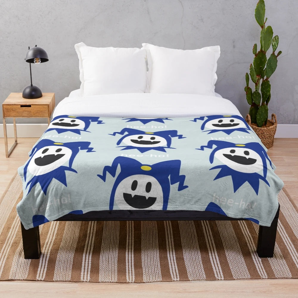 Shin Megami Tensei inspired Jack Frost plush blanket