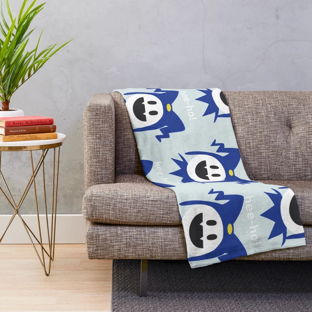 Shin Megami Tensei inspired Jack Frost plush blanket