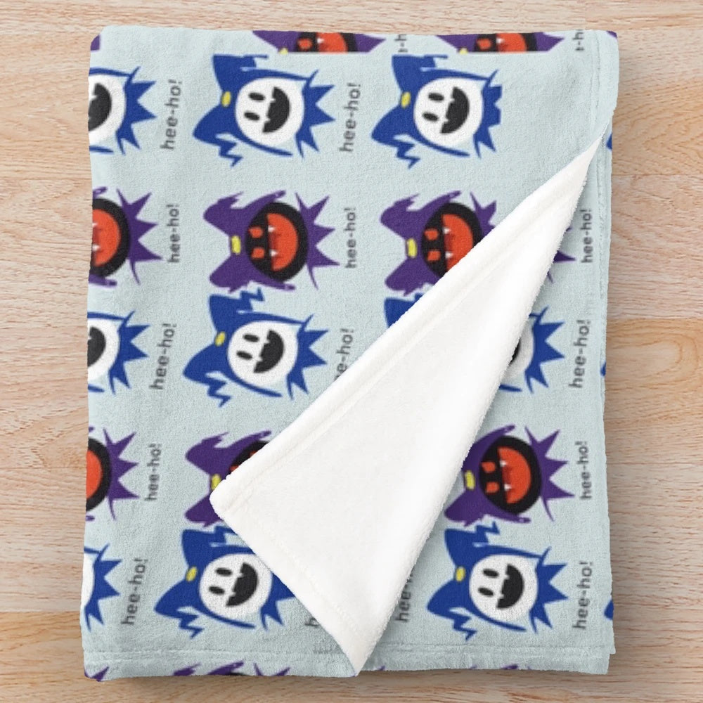 Shin Megami Tensei-inspired plush blanket featuring Jack Frost and other popular characters