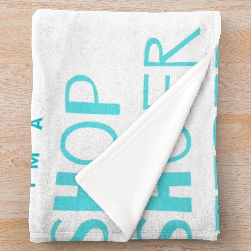 Shop keeper plush blanket for hospitality staff and retail workers