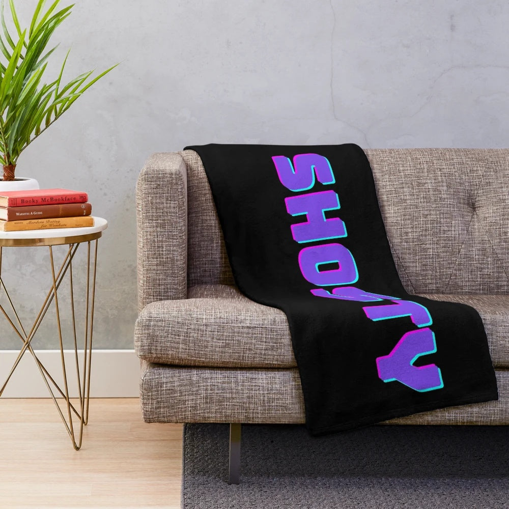 Shosty-inspired plush blanket featuring a dachshund dog design