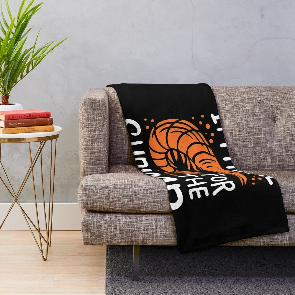 Soft and Plush Shrimp Seafood Blanket