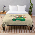 Siamese cat plush blanket with knitting design