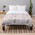 Soft and cuddly plush blanket featuring sighthound dogs like whippets and Italian greyhounds