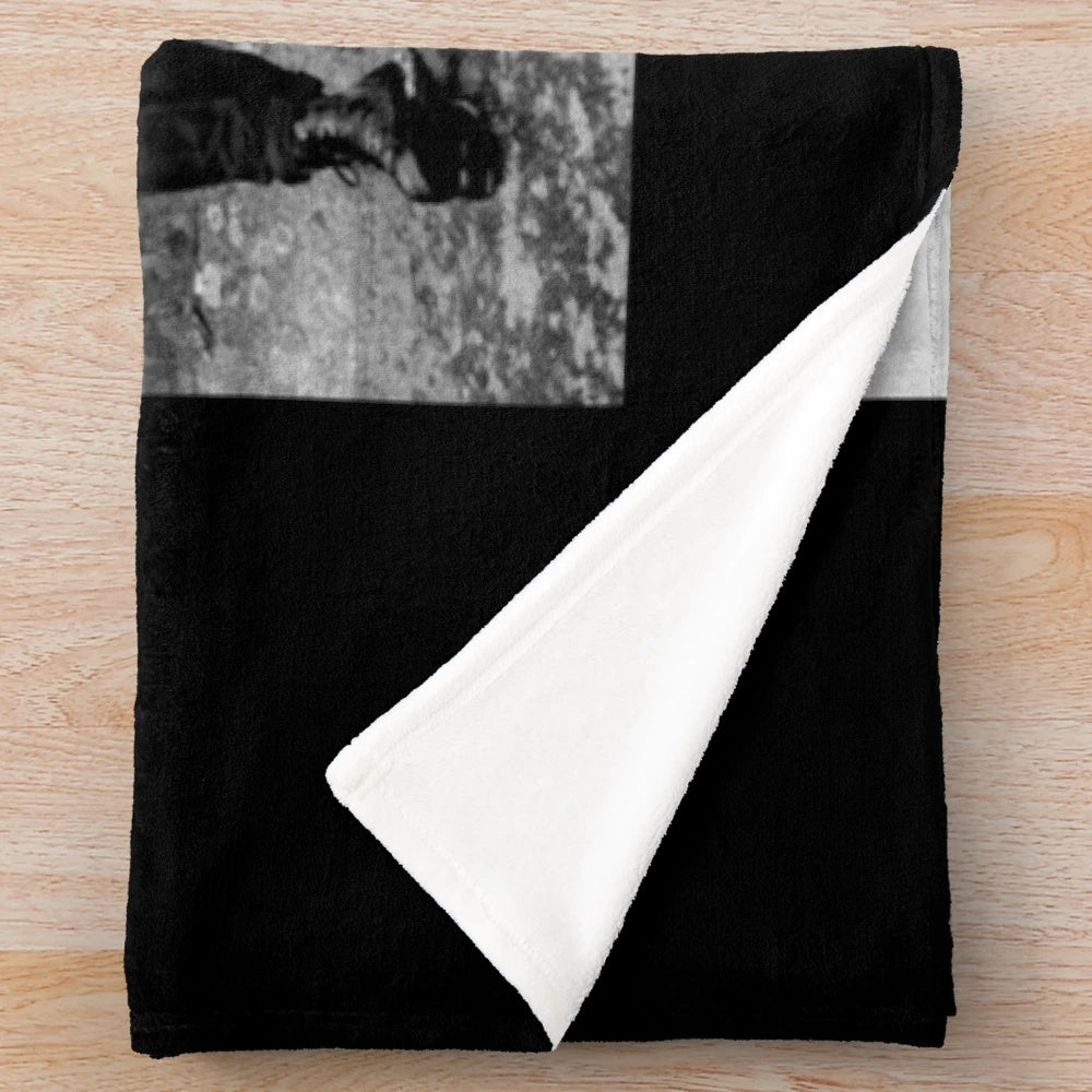 Silbermond band plush blanket featuring the German rock group's logo