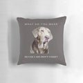Soft and plush silver labrador retriever dog-themed pillow
