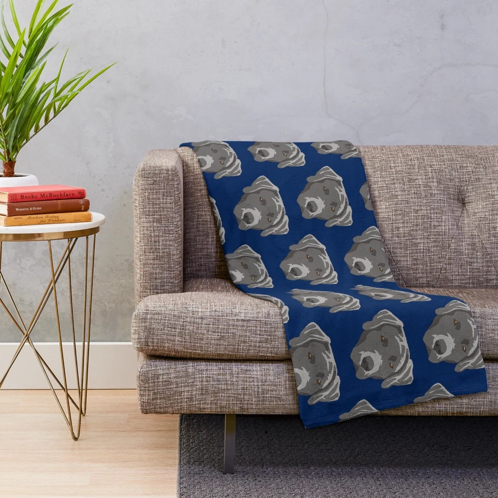 Silver Labrador Retriever Plush Blanket