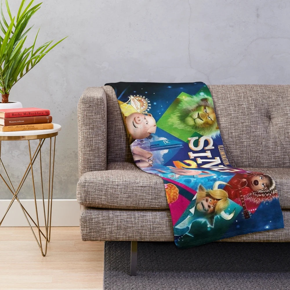 Sing 2 movie-inspired plush blanket
