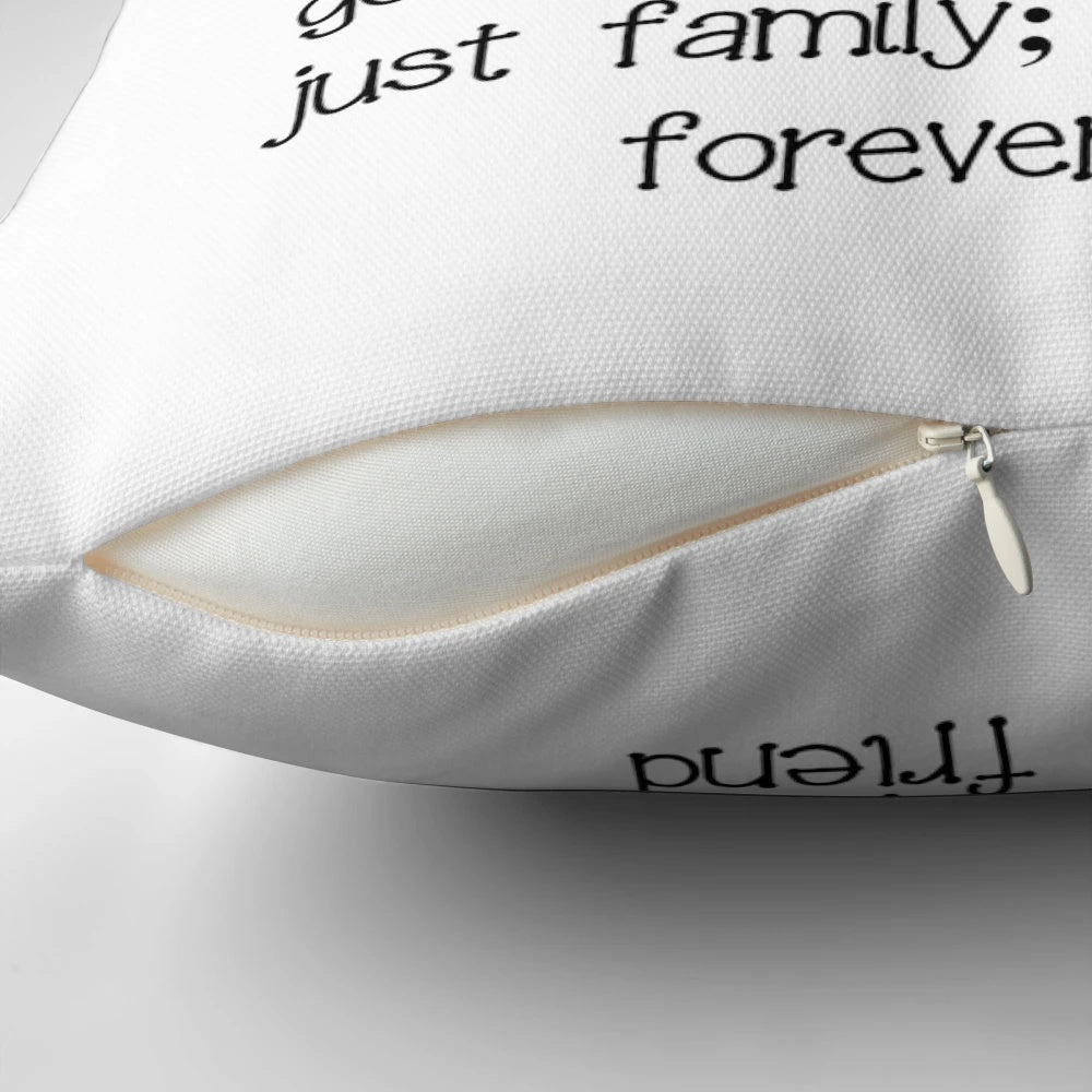 Soft and comfy pillow with a design featuring the word "sister" and heart-warming imagery.