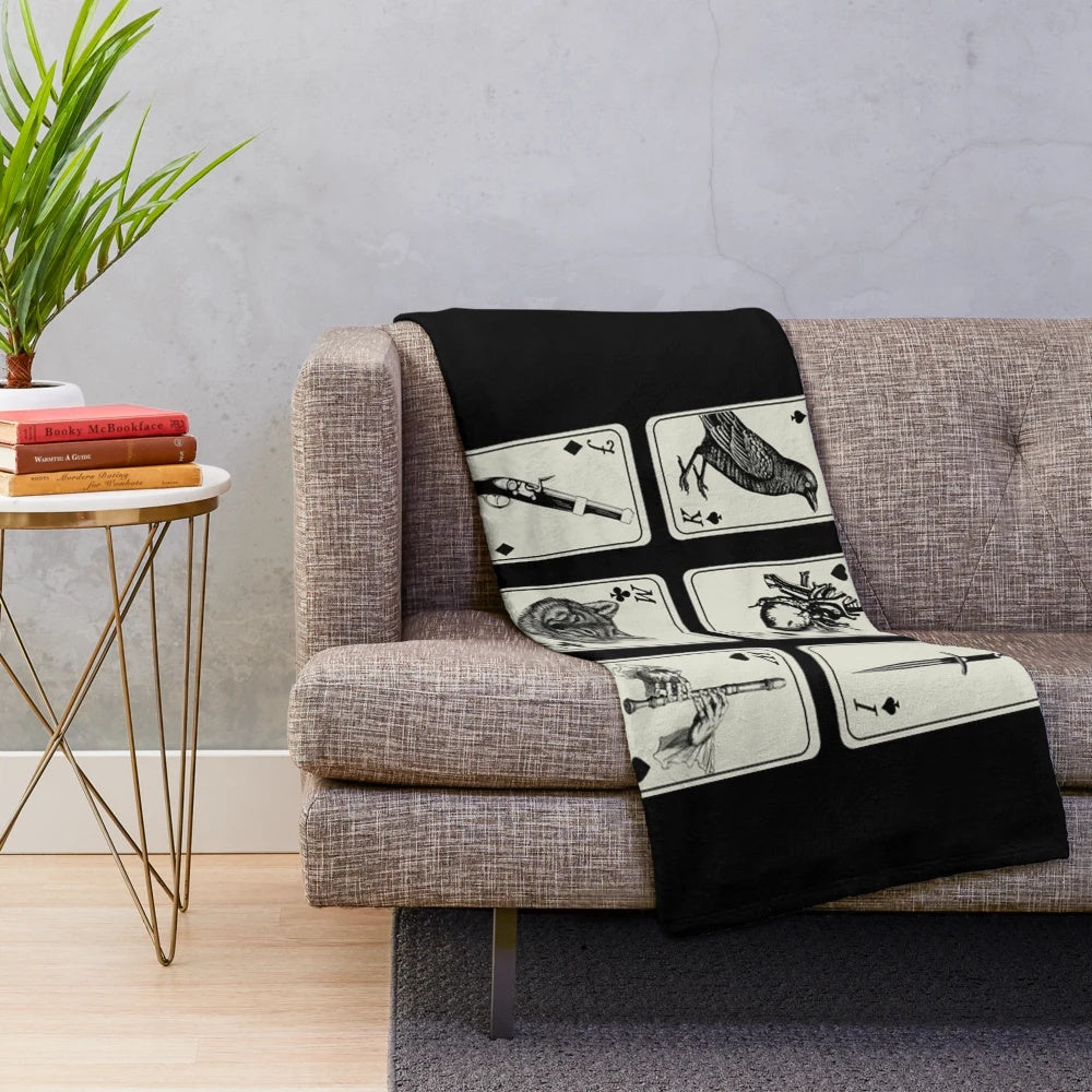 Six of Crows inspired plush blanket featuring the fantasy book series