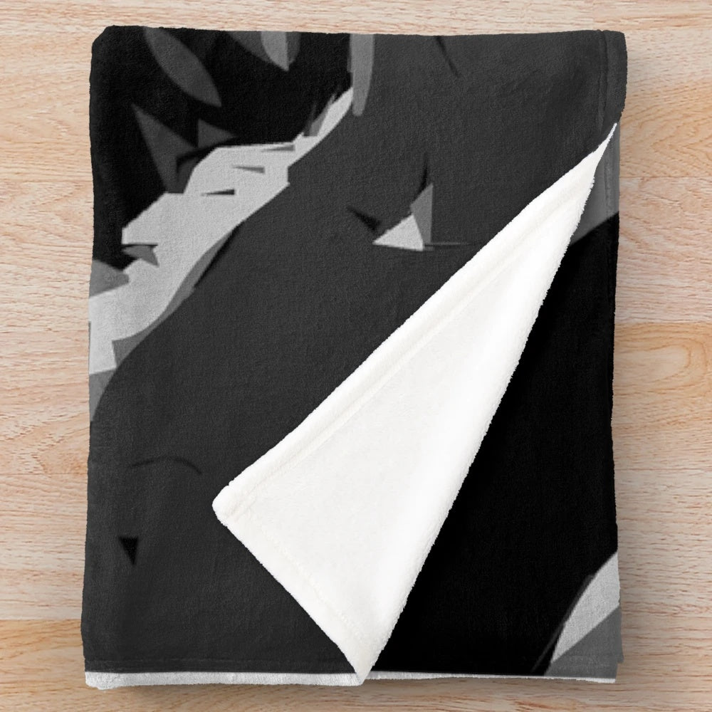 Skateboarding plush blanket with half pipe design
