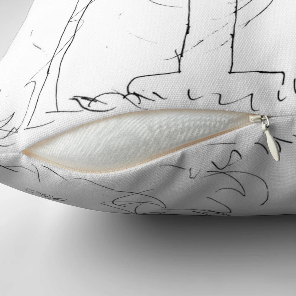 Plush ski lift-shaped pillow for cozy winter comfort