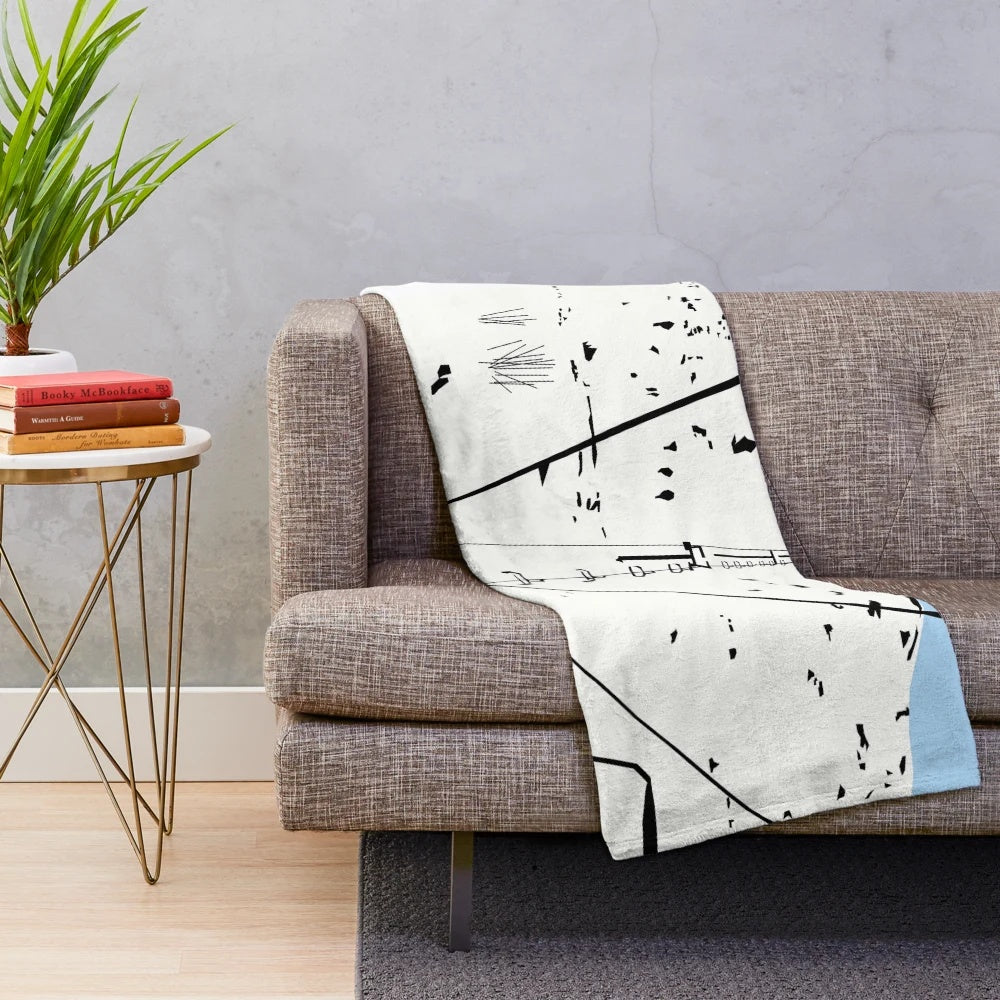 Ski Plush Blanket for Outdoor Activities