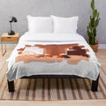 Sky Children of the Light themed plush blanket with guitar design