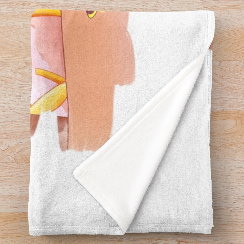 Sky Children of the Light themed plush blanket with guitar design