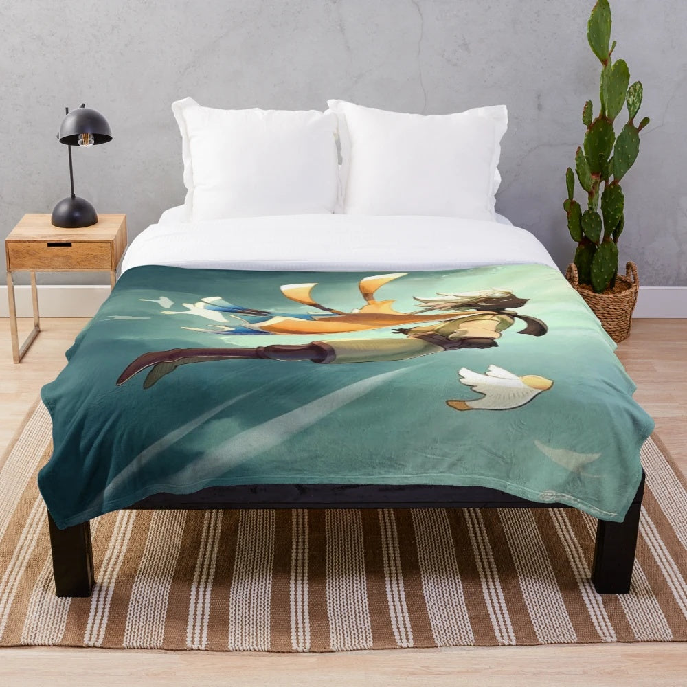 Sky Cotl inspired plush blanket