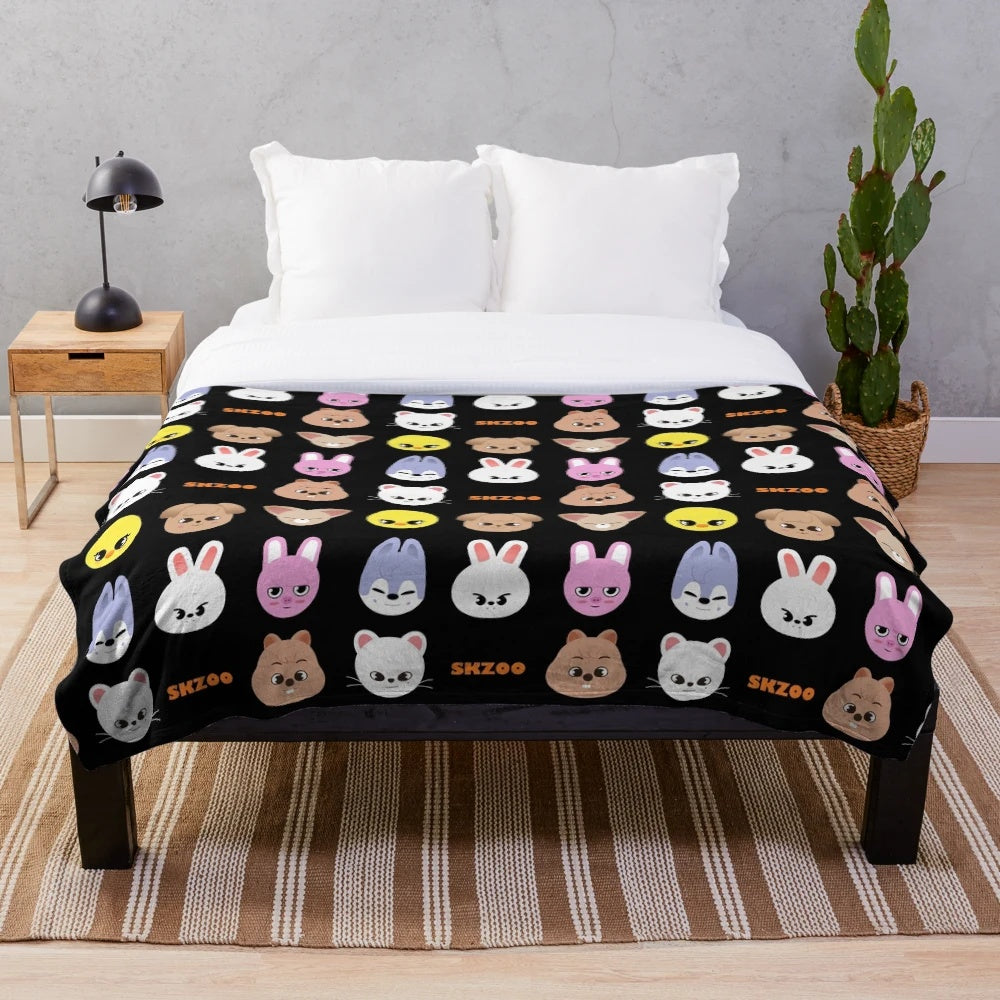 SKZOO Stray Kids Inspired Plush Blanket
