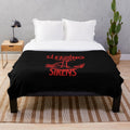 Soft and Warm Sleeping with Sirens Anchor Plush Blanket