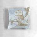 Soft, plush pillow featuring a sleepy owl design for a cozy, comfortable sleep experience.