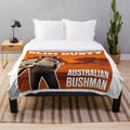 Cozy plush blanket featuring country music artist Slim Dusty inspired artwork