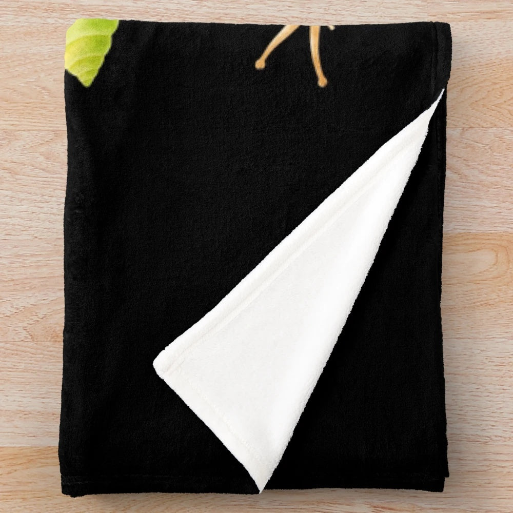 Soft and plush blanket featuring adorable and slippery snails