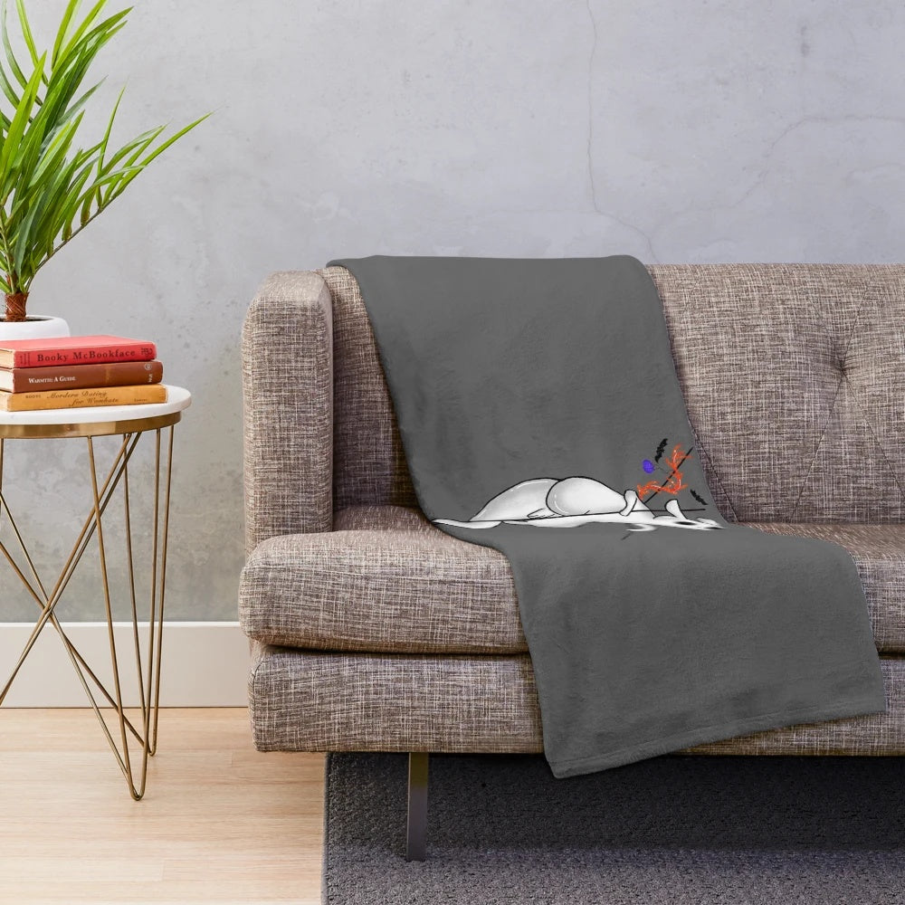 Slug Cat Plush Blanket inspired by the Rain World video game