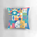 A soft, plush pillow featuring a whimsical "Small World" design, perfect for Disney and theme park enthusiasts.