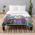 Small World Plush Blanket with Disney Theme Park Inspiration