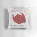 Plush pixel art dragon pillow featuring Smaug from The Hobbit and Lord of the Rings