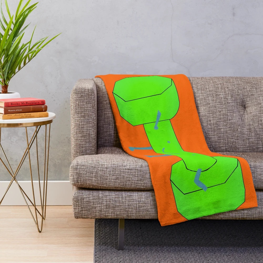Smiling friends plush blanket, cozy and soft blanket