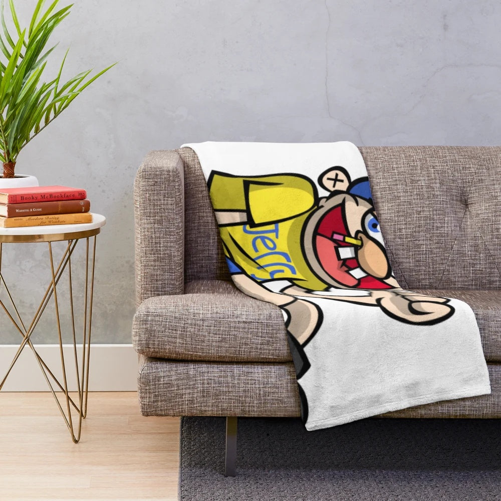 Soft and cuddly SML Jeffy plush blanket for kids