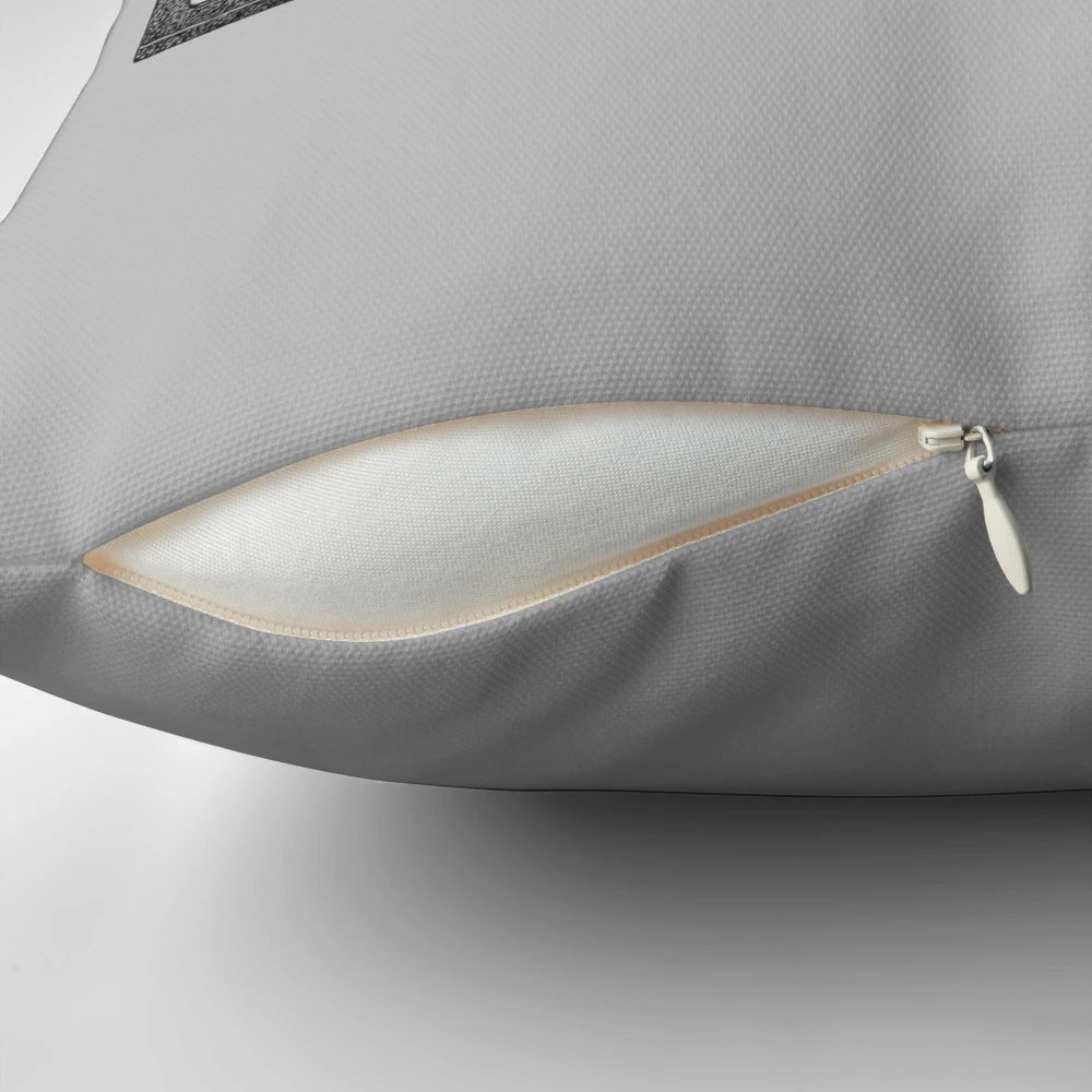 A detailed, hand-drawn snail pillow inspired by classic R&B album covers.