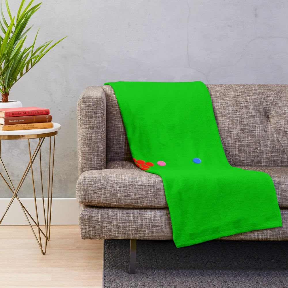 Snooker table inspired plush blanket