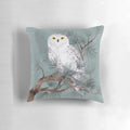 Soft, plush pillow with a snowy, wintry design