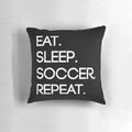 A plush pillow featuring a soccer-themed design, perfect for sports fans and athletes.