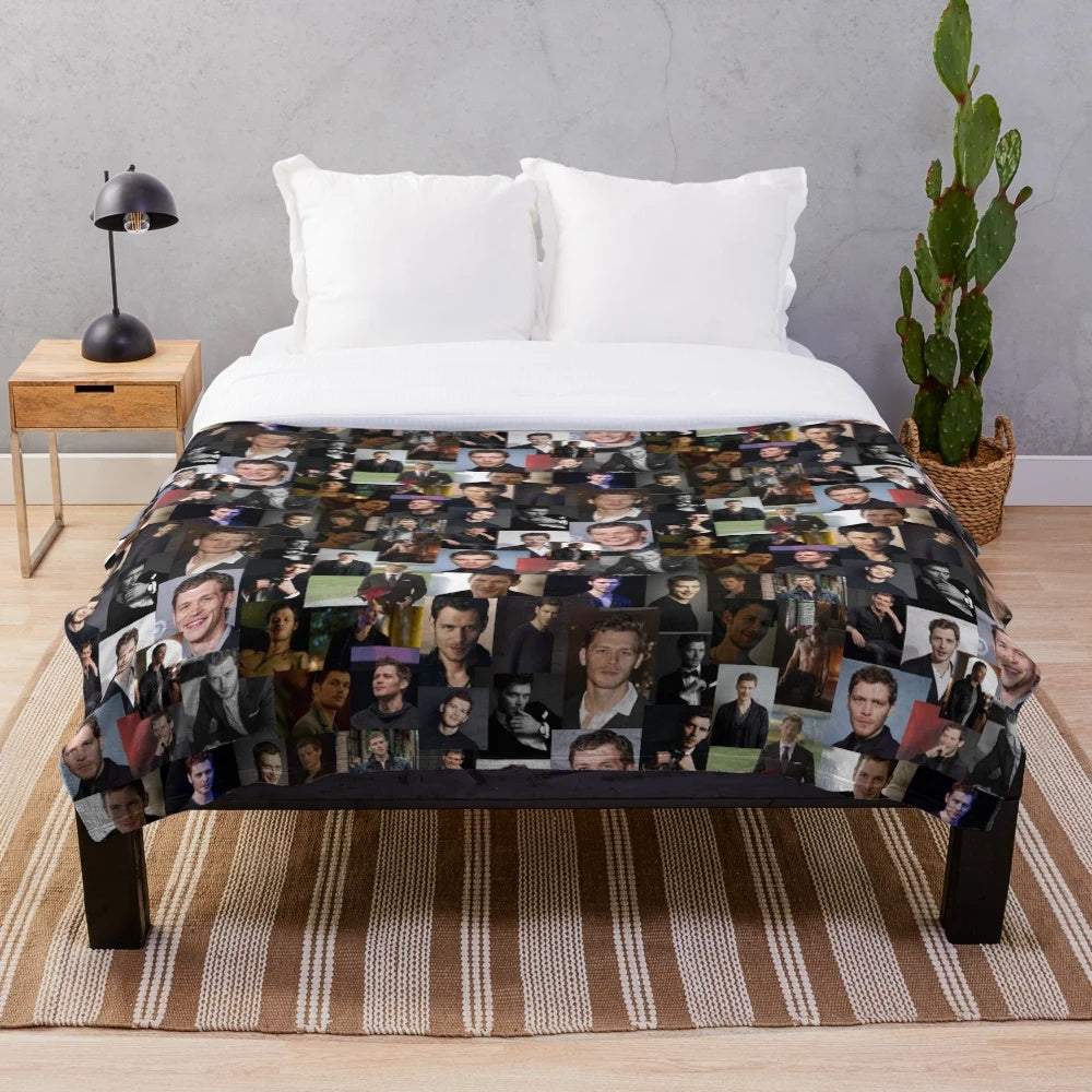 Cozy and soft plush blanket with a trendy aesthetic design, perfect for teens and girls