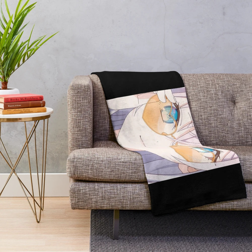 Cozy soft warm plush blanket inspired by the character Alya