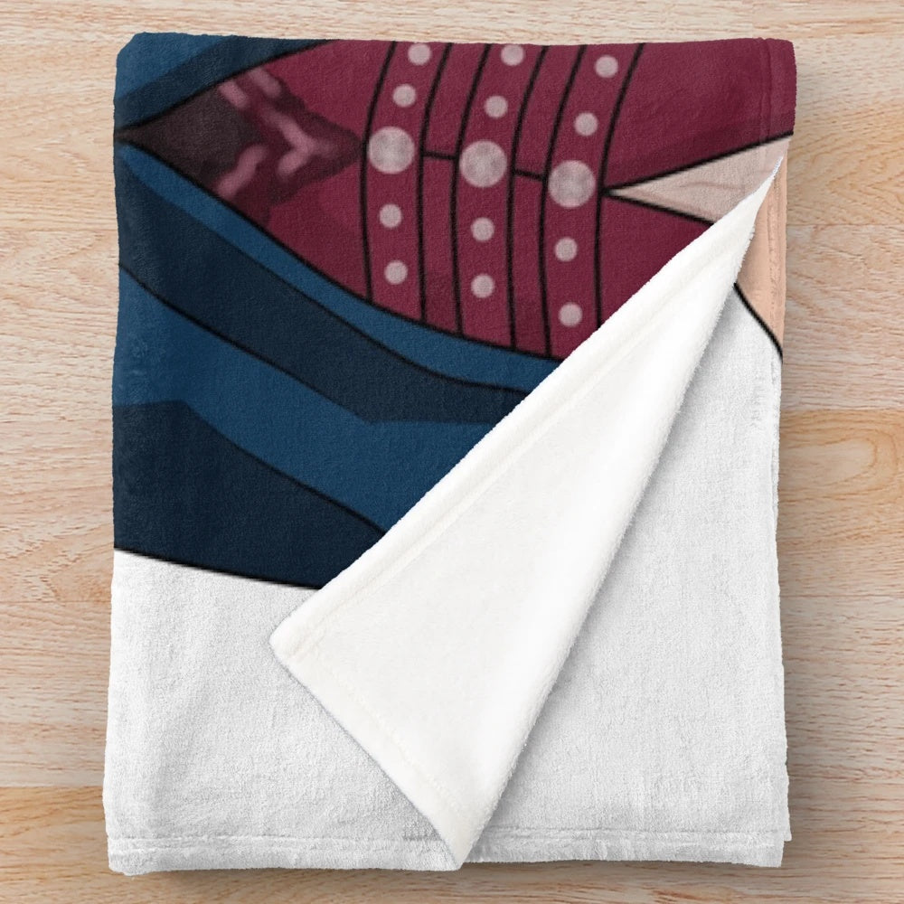 Sokeefe plush blanket featuring characters from the Keeper of the Lost Cities fantasy book series