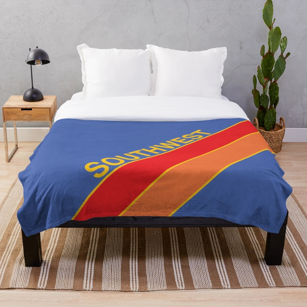 Southwest Airlines Canyon Blue Livery Plush Blanket
