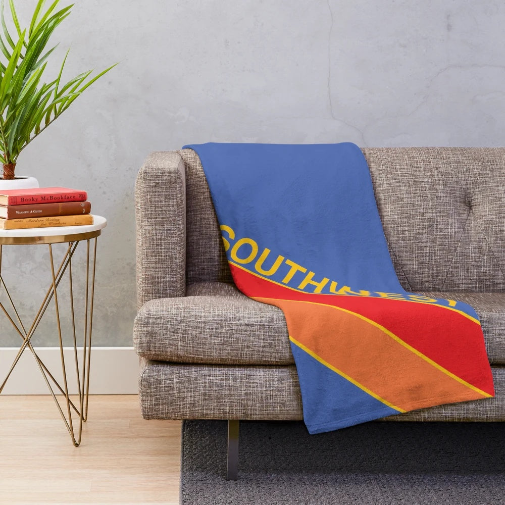 Southwest Airlines Canyon Blue Livery Plush Blanket